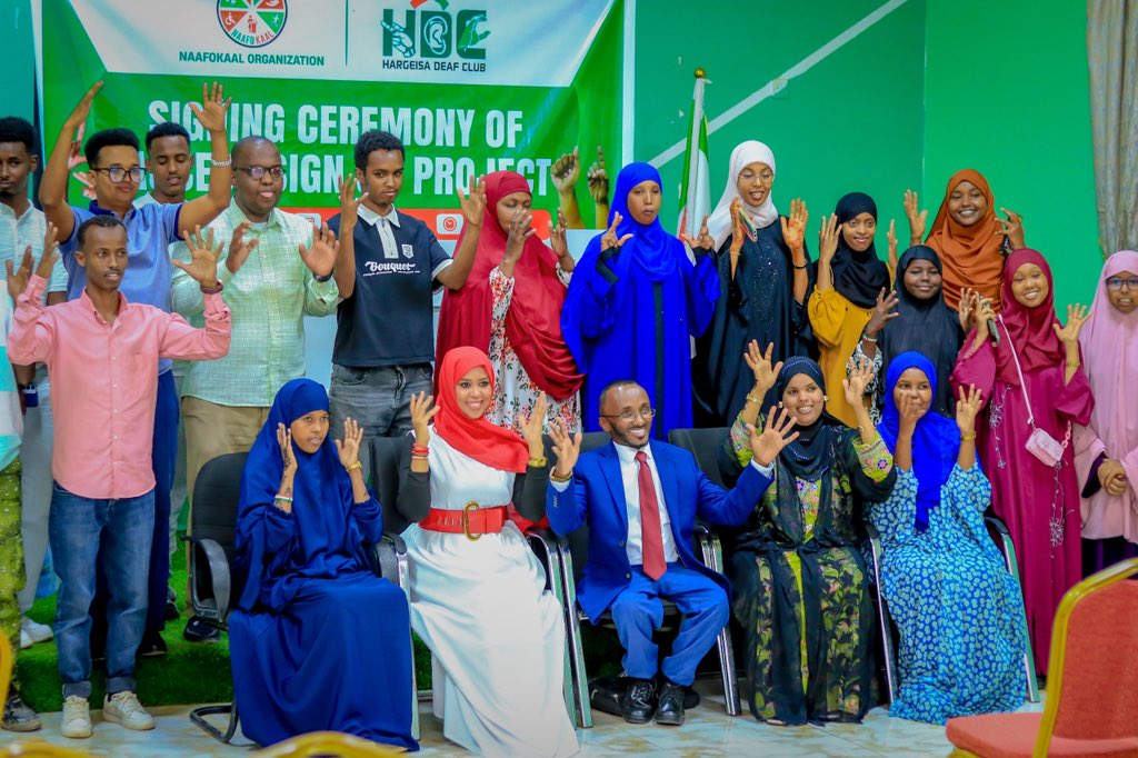 SaeedSanweyne's tweet image. Access Sign has begun.

A strong launch, attended by the Ministry of Social Affairs, Labour and Family.

From commitment to action, training interpreters and expanding access.

This is the work.

#Naafokaal #AccessSign #Inclusion #Somaliland