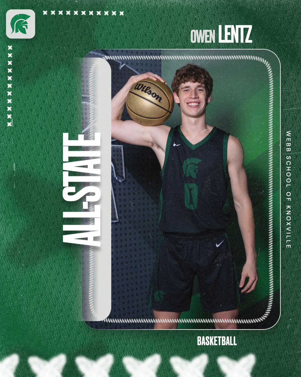 KnoxWebbSports's tweet image. Congratulations to Owen Lentz and Cam Swearengen on being named to the All-State Basketball Team by the Tennessee Sportswriters Association‼️

#GoSpartans ⚔️🟢⚪️
