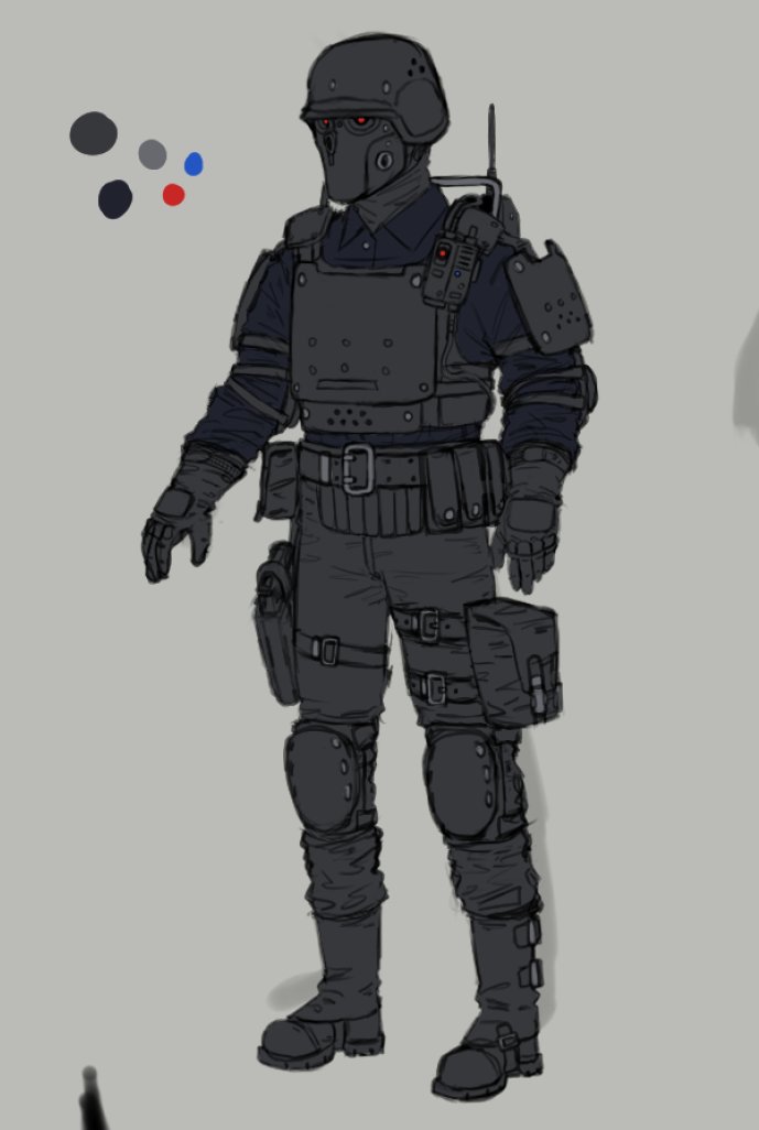machine_devl's tweet image. Experimenting a bit with different attachments

I'll be splitting this concept piece in multiple parts as there's plenty of stuff that needs to be done. This is just the initial uniform design segment.

#wip #conceptart