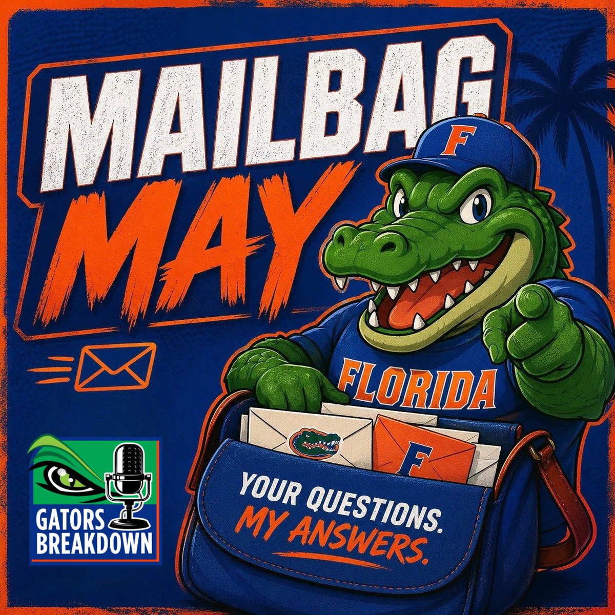 GatorDave_GB's tweet photo. Gators Breakdown - Mailbag May is here 🐊📬

All month long, I’m answering YOUR questions — Gators Football and yeah, even some personal ones too. (Be fair here 😂)

Drop your questions below ⬇️ https://t.co/A5CDhzezLg