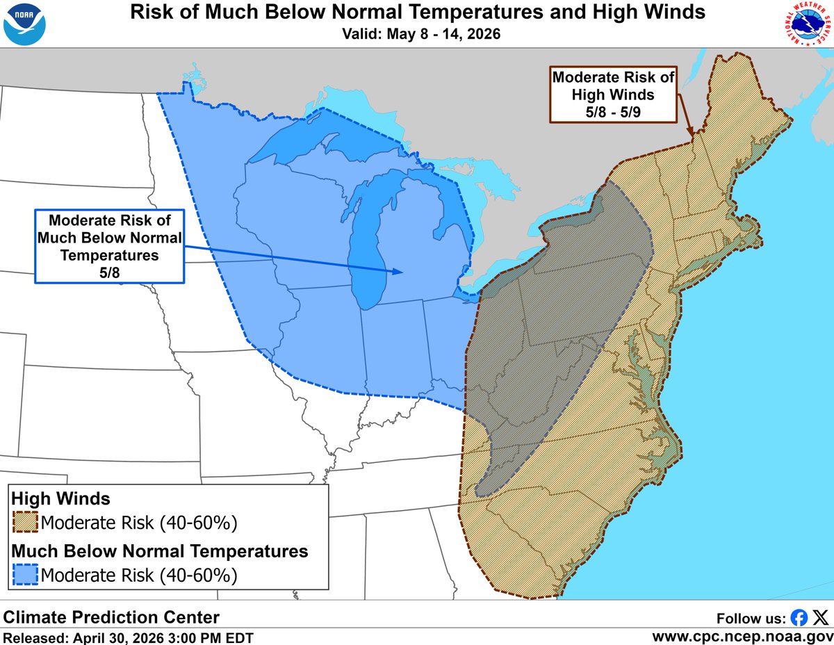 NWS Climate Prediction Center tweet media