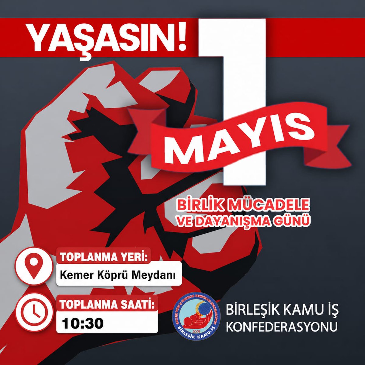 BartEgitim's tweet photo. Dünyayı emeğiyle biçimlendirenlerin ‘1 Mayıs Emek ve Dayanışma Günü’nü kutluyoruz.
ToplanmaYeri: Kemer Köprü Meydanı
Toplanma saati:10:30 https://t.co/heLOzUlPTB