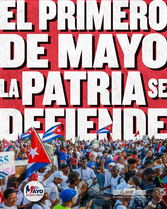 "Trabajadores, campesinos, estudiantes, intelectuales, artistas,  deportistas, cubanas y cubanos todos, han sido convocados por la máxima  dirección del país a desfilar este 1ero de Mayo contra el bloqueo  genocida y en defensa de la paz." granma.cu/cuba/2026-04-3…. #TransporteCuba