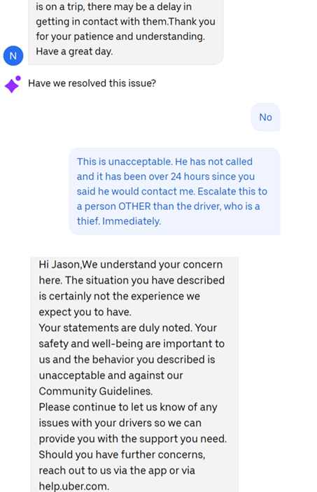 ErinStecher's tweet photo. @Uber Help please! An Uber driver STOLE our package and customer service has ignored me for 8 days!  $10k item picked up then the driver must have seen the value and run. He cancelled the ride and took off. https://t.co/QlbR3VbuB6