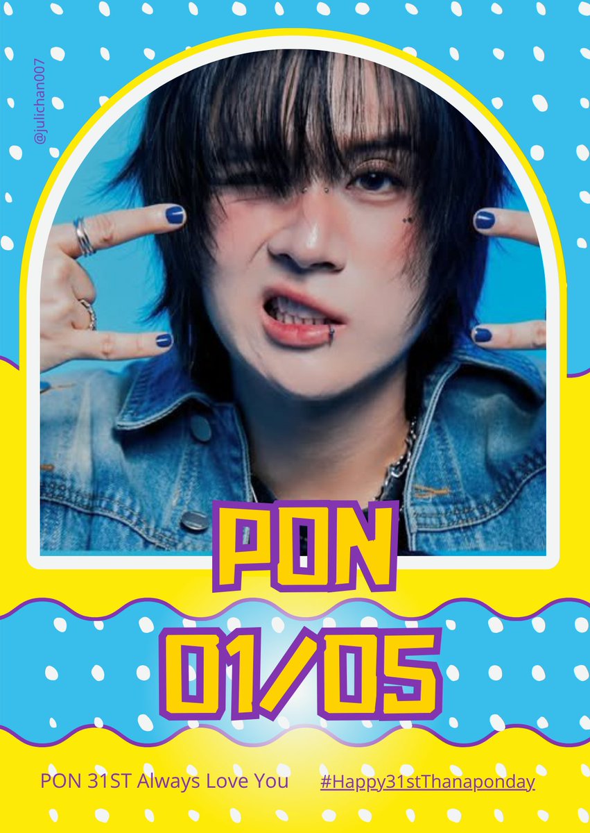julichan007's tweet photo. Happy birthday! May your day be wonderful.
@T_Aiemkumchai 

PON 31ST Always Love You  

 #Happy31stThanaponday #PonThanapon https://t.co/I1HRjwjzlW