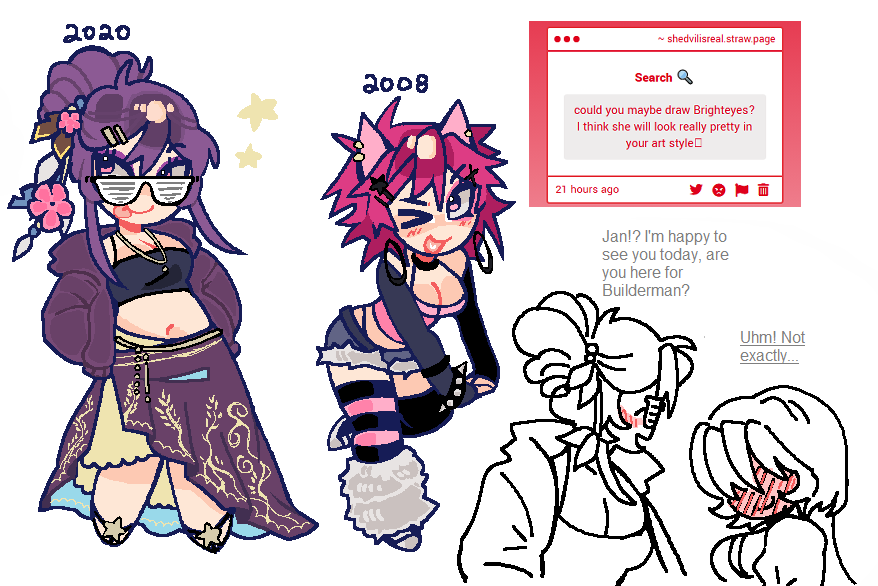 sfothangels's tweet photo. Its funny bc I've already drawn her on my other acc, but this is a good opportunity to redesign
Ft. Jan 😗
#brighteyes⭐️ https://t.co/cJmhi6CCtC