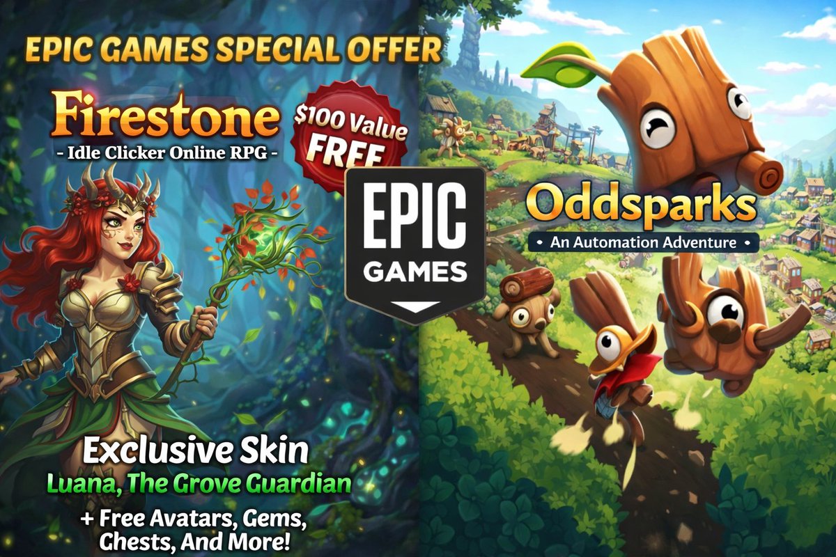 gamershhh_vika's tweet photo. Give from @EpicGames 
https://t.co/dwbXpfbYTy
https://t.co/94zmHhRMAD
Till 07 May 😊😉
#epicgames #Giveaway #Firestone #OddsparksAnAutomationAdventure https://t.co/zwxnikXmwp