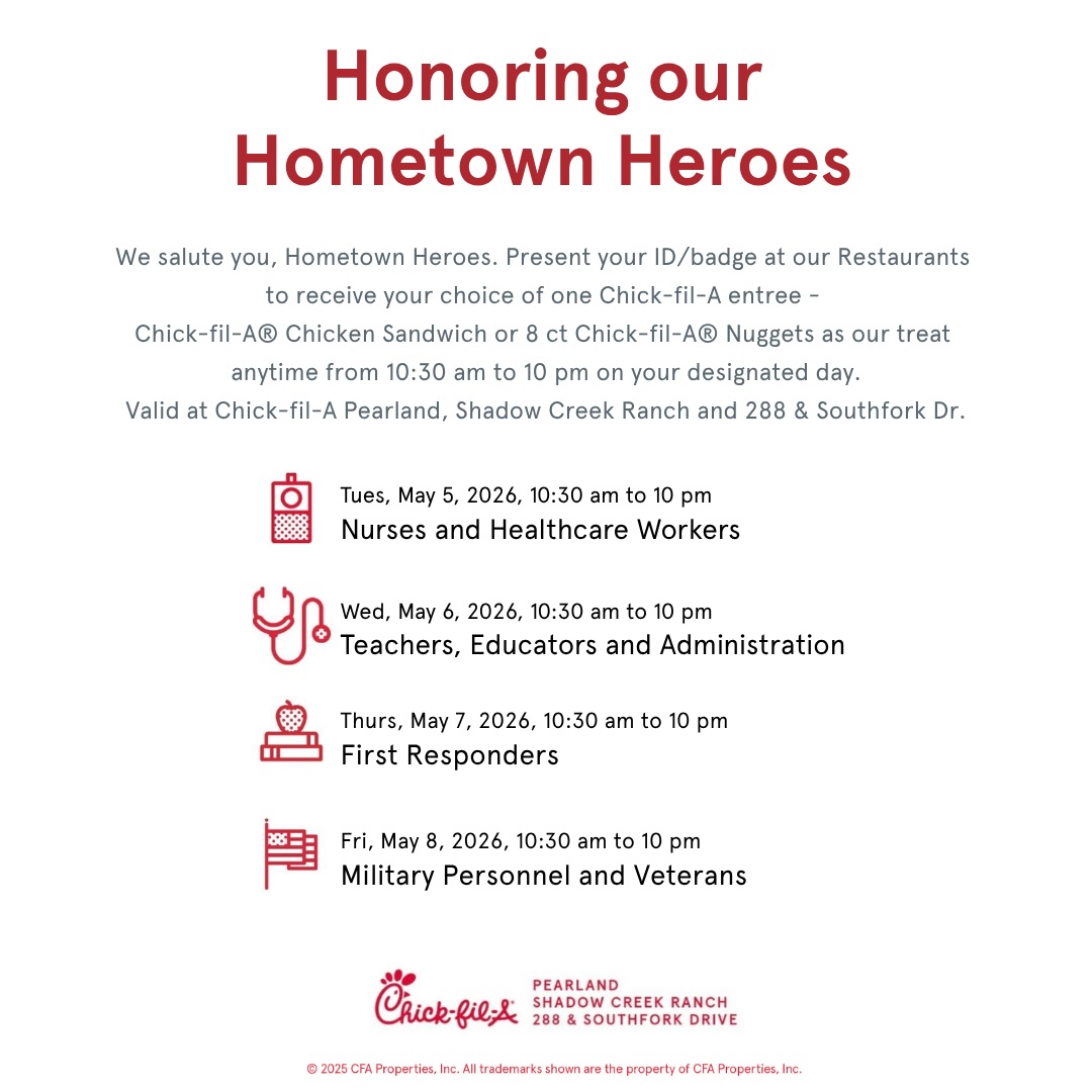 Chick-fil-A Pearland tweet media