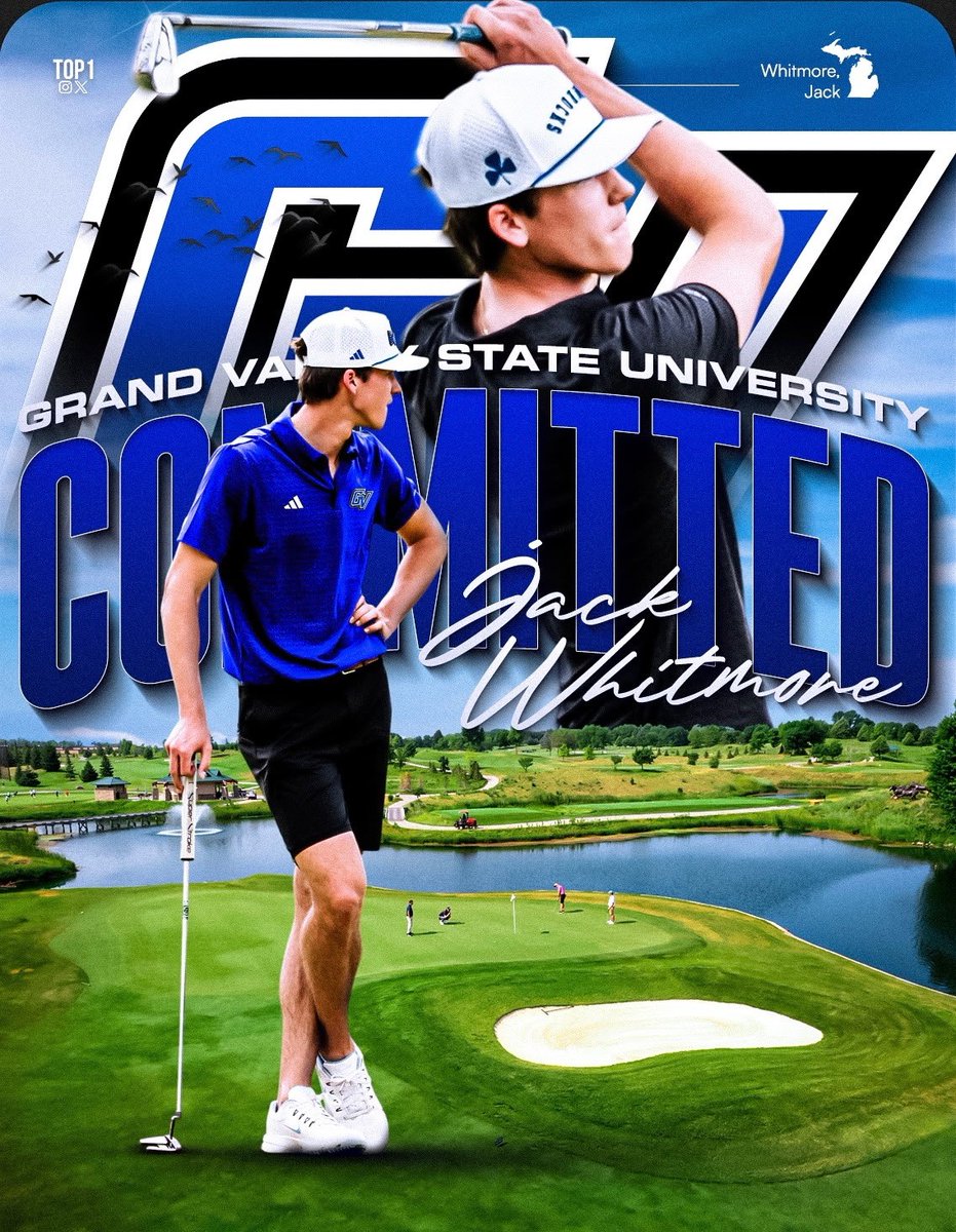 detccgolf's tweet photo. Whitmore ➡️Grand Valley State ⛳️
Congrats, Jack!  #NextLevel https://t.co/7ydhFXl5Lz