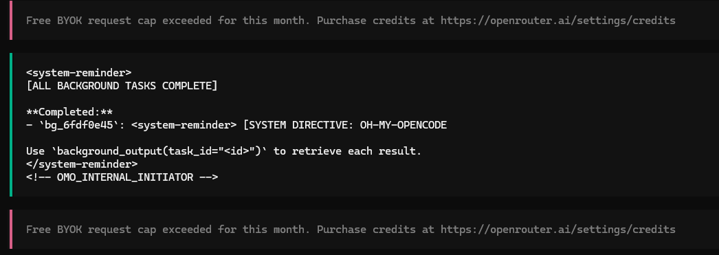 Gabriel_RF01's tweet photo. @opencode wtf? Im using both go and zen plans... https://t.co/FAVQP8O6lW