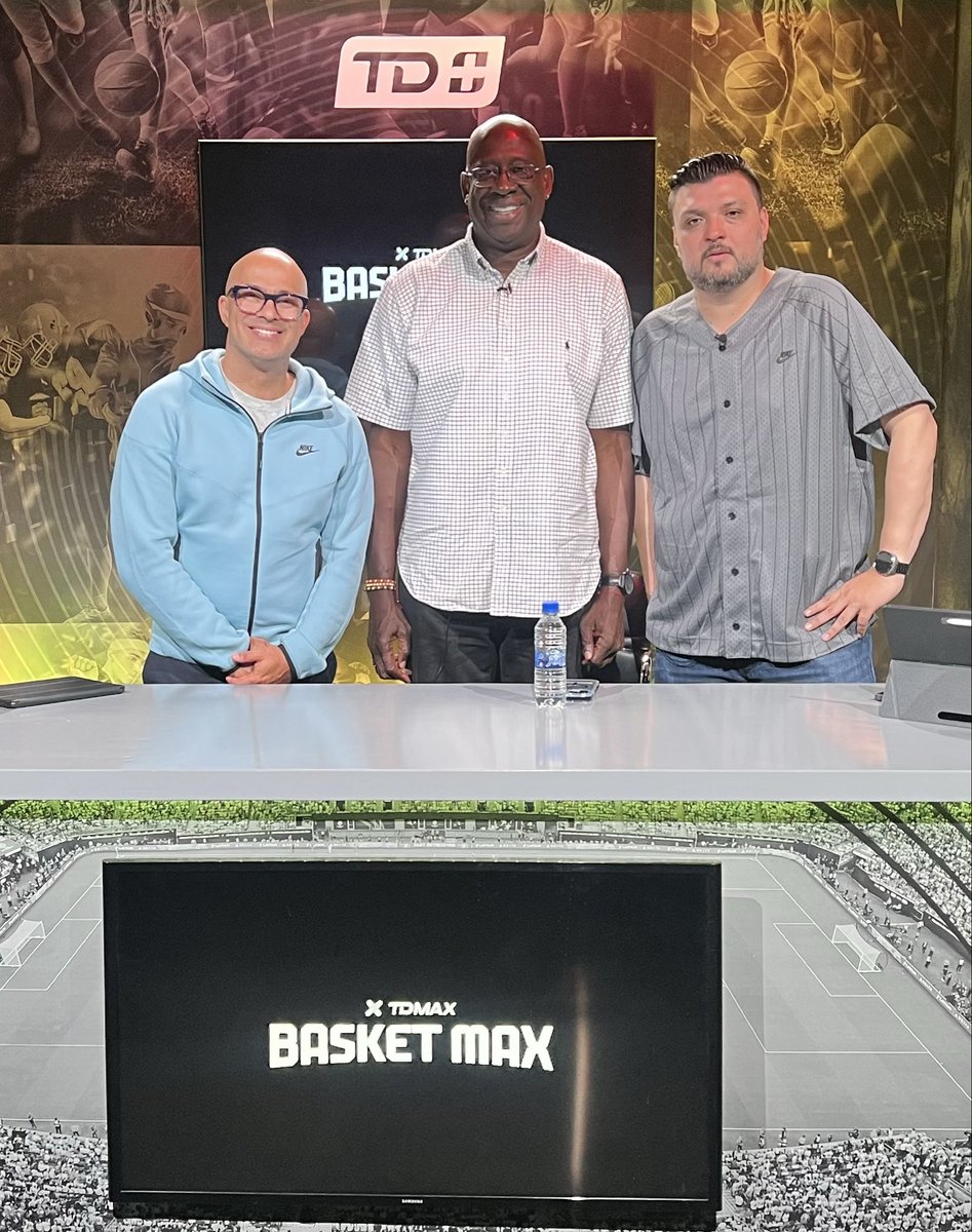 jorge8martinez's tweet photo. Las vueltas de la vida. Me tocó narrar dos finales de la NBA, donde el fue campeón. Un episodio especial de #BasketMax con Carl Herrera

@10Educastillo 
@tdmaxcr @tdmascrc https://t.co/LDABN7pxqc