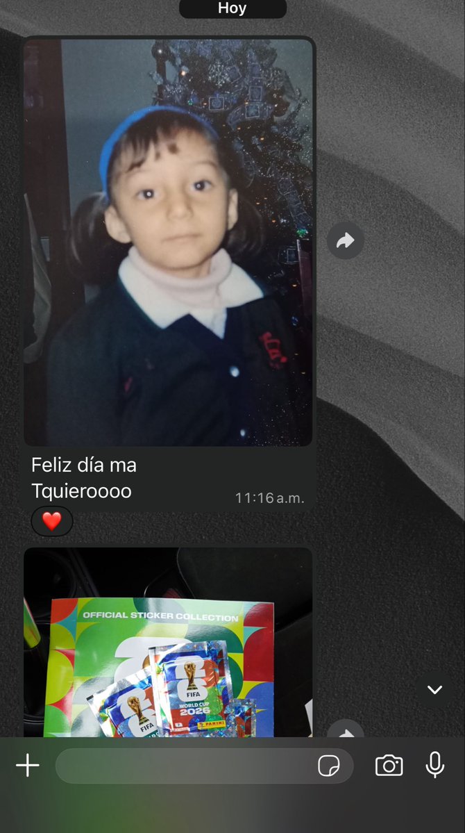 Para mamá siempre seré una Bb.