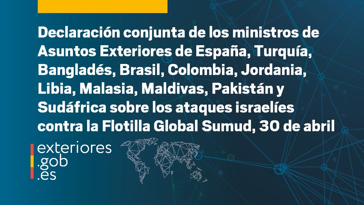 Ministerio de Asuntos Exteriores, UE y Cooperación tweet media