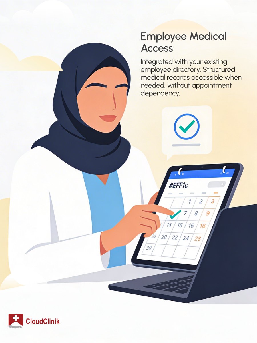 CloudClinik's tweet photo. CloudClinik helps organizations maintain organized employee health records, manage screenings, and gain clear visibility into workforce health.

Upgrade your corporate health infrastructure.
Book a demo:
 https://t.co/przVw5d2YH

#CorporateHealthcare #CloudClinik https://t.co/X0DVoPVcMY