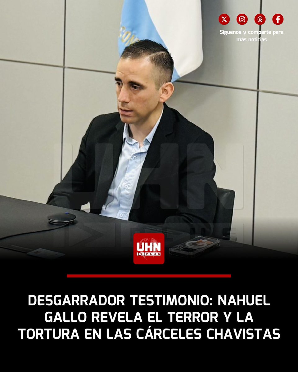 🇦🇷🇻🇪‼️ | El ciudadano argentino Nahuel Gallo rompió el silencio tras su detención en Venezuela el 8 de diciembre de 2024, exponiendo la brutalidad y torturas sistemáticas que sufrió bajo el régimen. Su valiente denuncia pone al descubierto el aparato represivo chavista, que