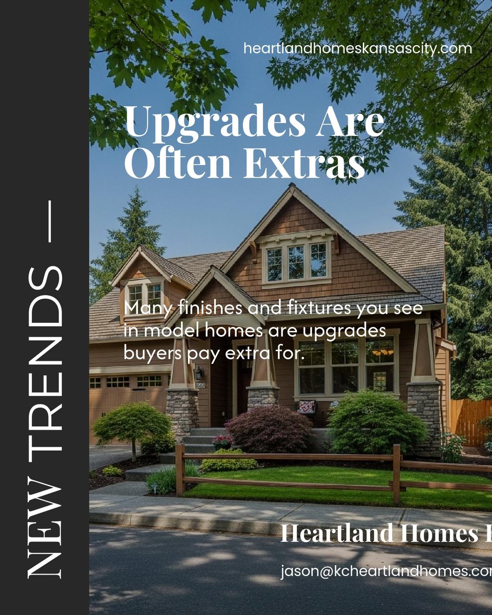 JasonDeLon34788's tweet image. Model homes spotlight upgrades that don’t come standard, every finish and fixture is part of a calculated pricing strategy. 🏡

What surprises have you found during builder tours in Kansas City?

#RealEstate #NewConstruction #NewHomeBuilders #HeartlandHomesKC #GuaranteedSoldKC