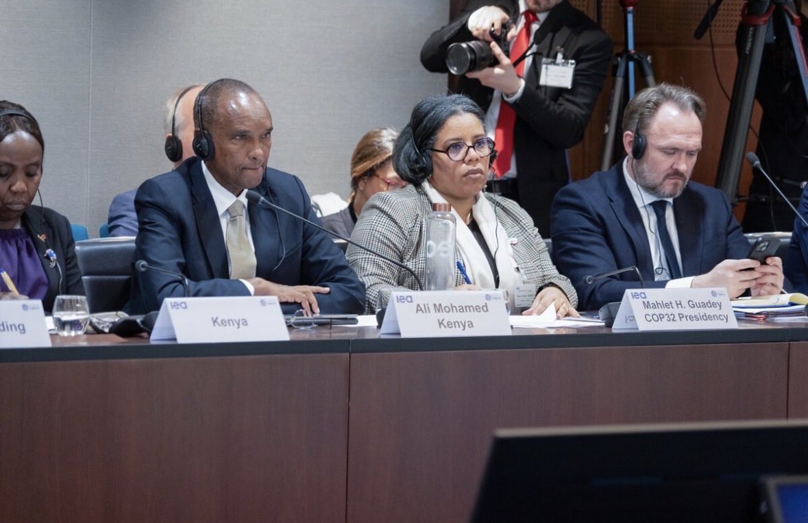 HailuMahlet's tweet photo. Delivered remarks at the IEA High-Level Energy Transition Dialogue @IEA HQ today.

Highlighted #Ethiopia’s conviction that green transition and sustainable development go hand in hand, alongside a clear focus on energy sovereignty. Nearly 95% of our electricity already comes from renewable sources, led by hydropower, with wind and geothermal on the rise.

@EthioEmb_Paris 
#CleanEnergy
#GERD
#COP32
📸IEA