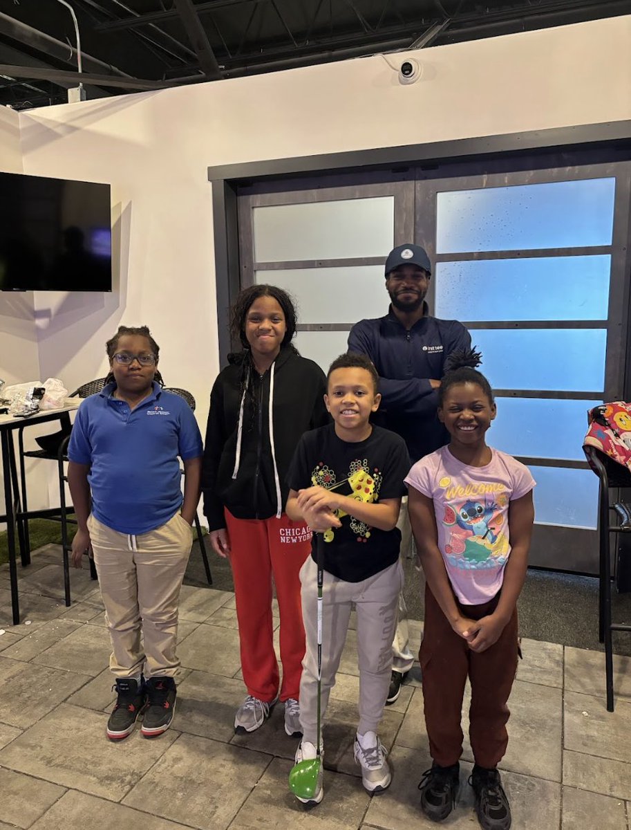 FirstTeeWNY's tweet photo. This week, we brought the Resource Council to GolfDojo, as part of the Project Play Inner City Golf League! Participants sharpened their skills on the simulators, practicing putting and driving. Just one more indoor practice before we head outside to the course. https://t.co/L1vCyzInYi