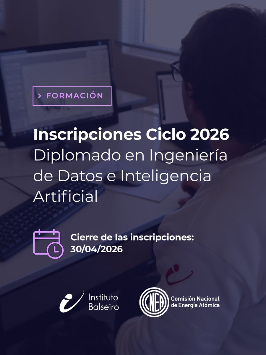 El Instituto Balseiro de la CNEA, tiene abierta la inscripción a su Diplomado en Ingeniería de Datos e Inteligencia Artificial, una formación de 256 horas diseñada para quienes buscan dominar los modelos de aprendizaje automático y redes neuronales desde su base técnica y