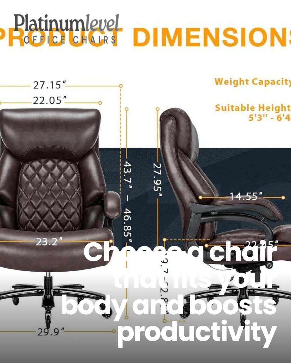 platinmlvl's tweet image. Most people pick office chairs by style or price. The best fit depends on your body, desk height, and routine. Adjustable lumbar support, seat depth, and armrests matter most.

platinum-level.com platinum-level.com #officechair #homeoffice