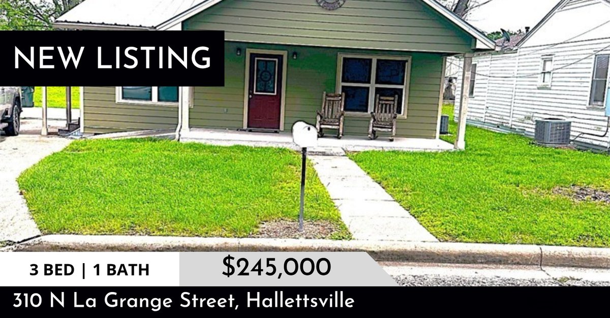 LenaTXRealtor's tweet photo. 📍 New Listing 📍 Take a look at this fantastic new property that just hit the market located at 310 N La Grange Street in Hallettsville. Reach out here or at (361) 208-3302 for more information!

Listed by Alice Garner

Lena Manni... https://t.co/iU0l47MYb6 https://t.co/pSgmm5ASzB