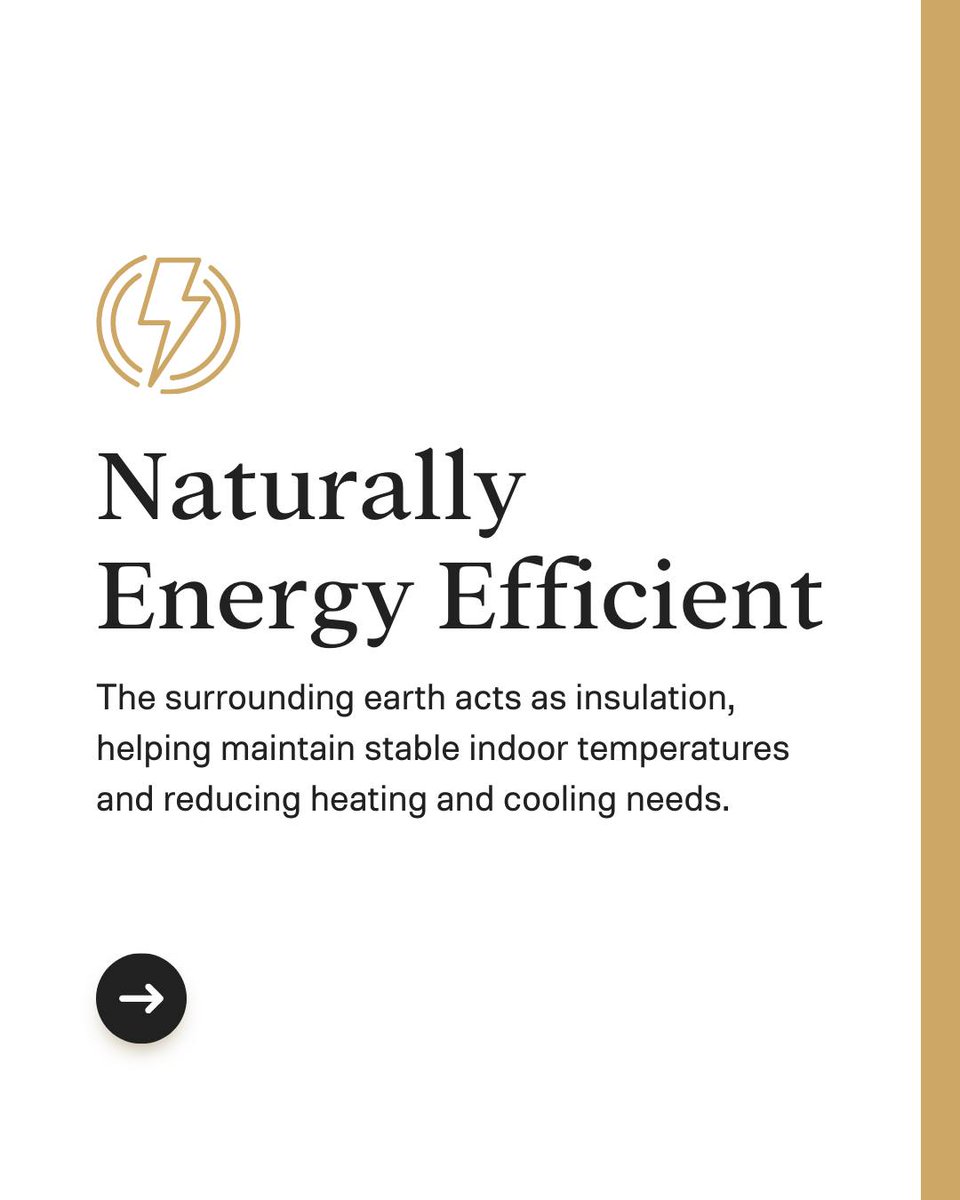 Official21Oak's tweet photo. Earth sheltered homes offer a different perspective on modern living. Instead of building above the environment, they work with it. By using the ground as natural insulation, these homes maintain more stable… #sustainableliving #homedesign #modernliving #ecoarchitecture #21oak https://t.co/nnh3qYwSpn