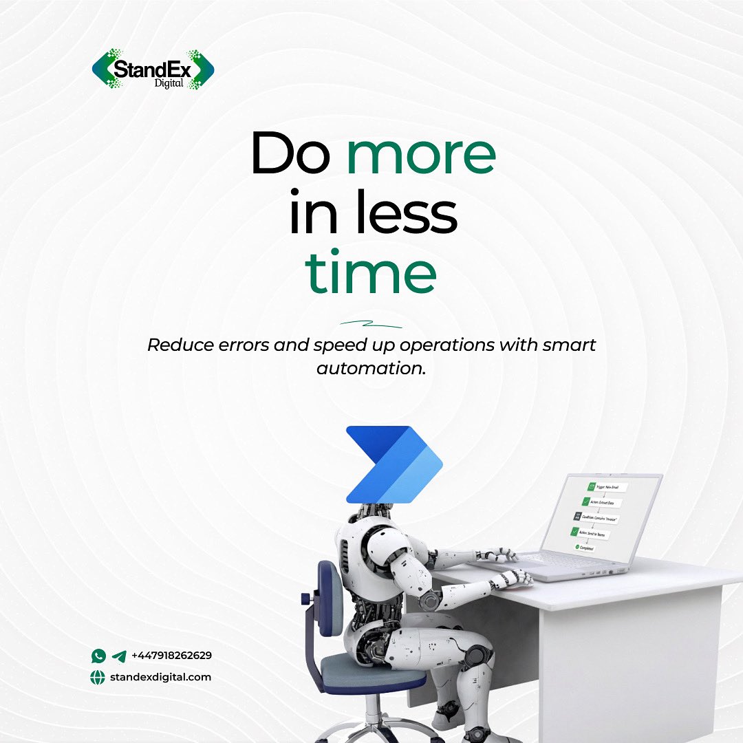 standexdigital's tweet image. Do more in less time. ⚡️
Automate your processes, reduce errors, and scale faster with smart solutions.

📞 +447918262629
🌐 standexdigital.com

#Automation #Tech #Productivity #Digital