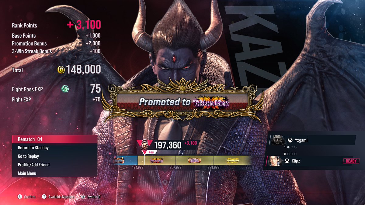 1Yxgami's tweet image. Tekken king at last 😇#tekken #wow #sigh