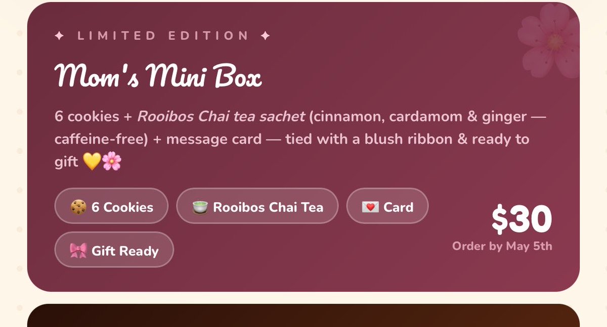 I have 5 Mother’s Day boxes left 

Who would like to pay for them for me to donate to random moms