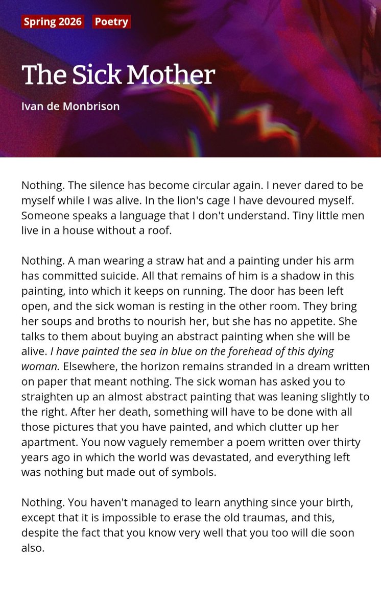 IvandeMonbrison's tweet photo. #poetry #poet #poem #publication #ivandemonbrison https://t.co/gWvUlSbhEJ