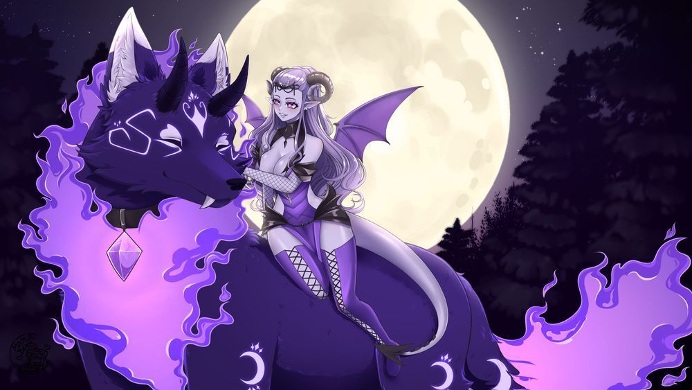 One of my best works from last year for <a href="/sydbearvt/">🌙Sydbear💜 | DEBUT MAY 15 2026| Succubus VTuber</a> C:
#VGenComm #VGen