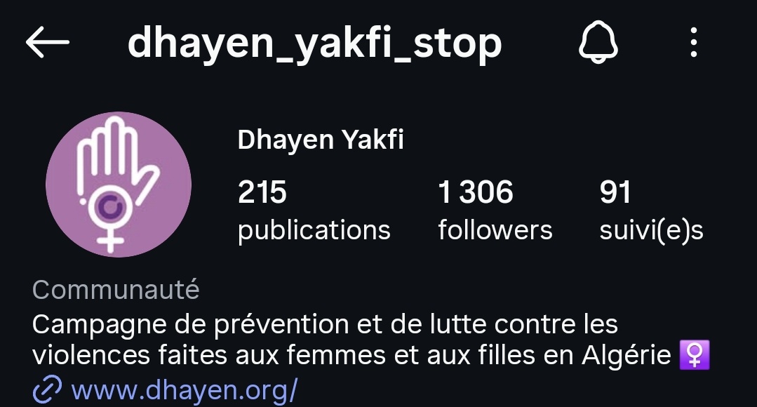 Partageons ces associations feministes dont le combat est la lutte contre les violences conjugales. Soutenons les fort. N'en deplaise à certains. Partagez les vôtres ❤️🇩🇿