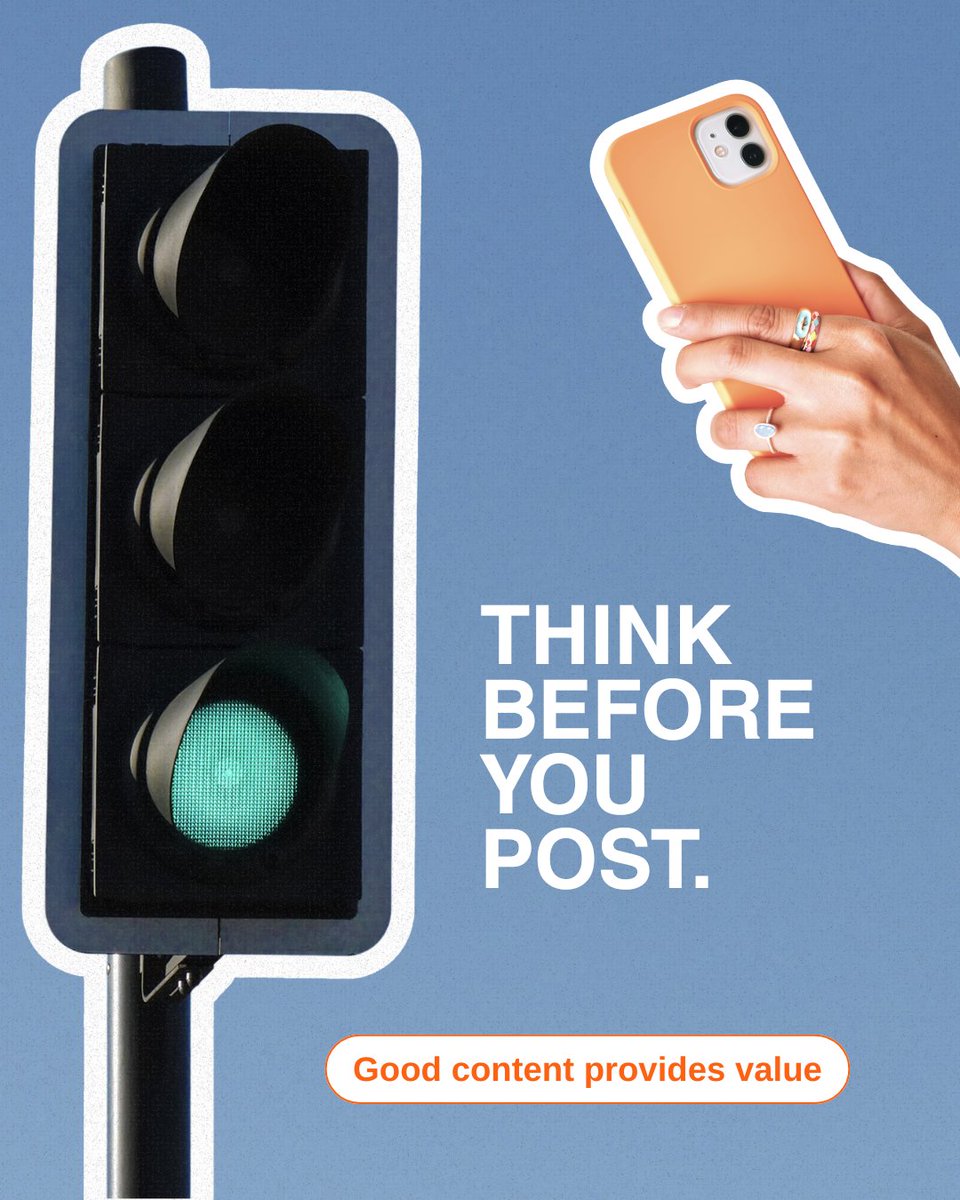 socialbuzzinguk's tweet image. Is your content ready to post? 🚦

🔴 No clear audience, off-brand and doesn't offer value
🟠 Clear audience, on-brand, but no value
🟢 Clear audience, on-brand and provides value

Not sure how to provide value? 👉 Enquire now

#socialmediagrowth #contentstrategy