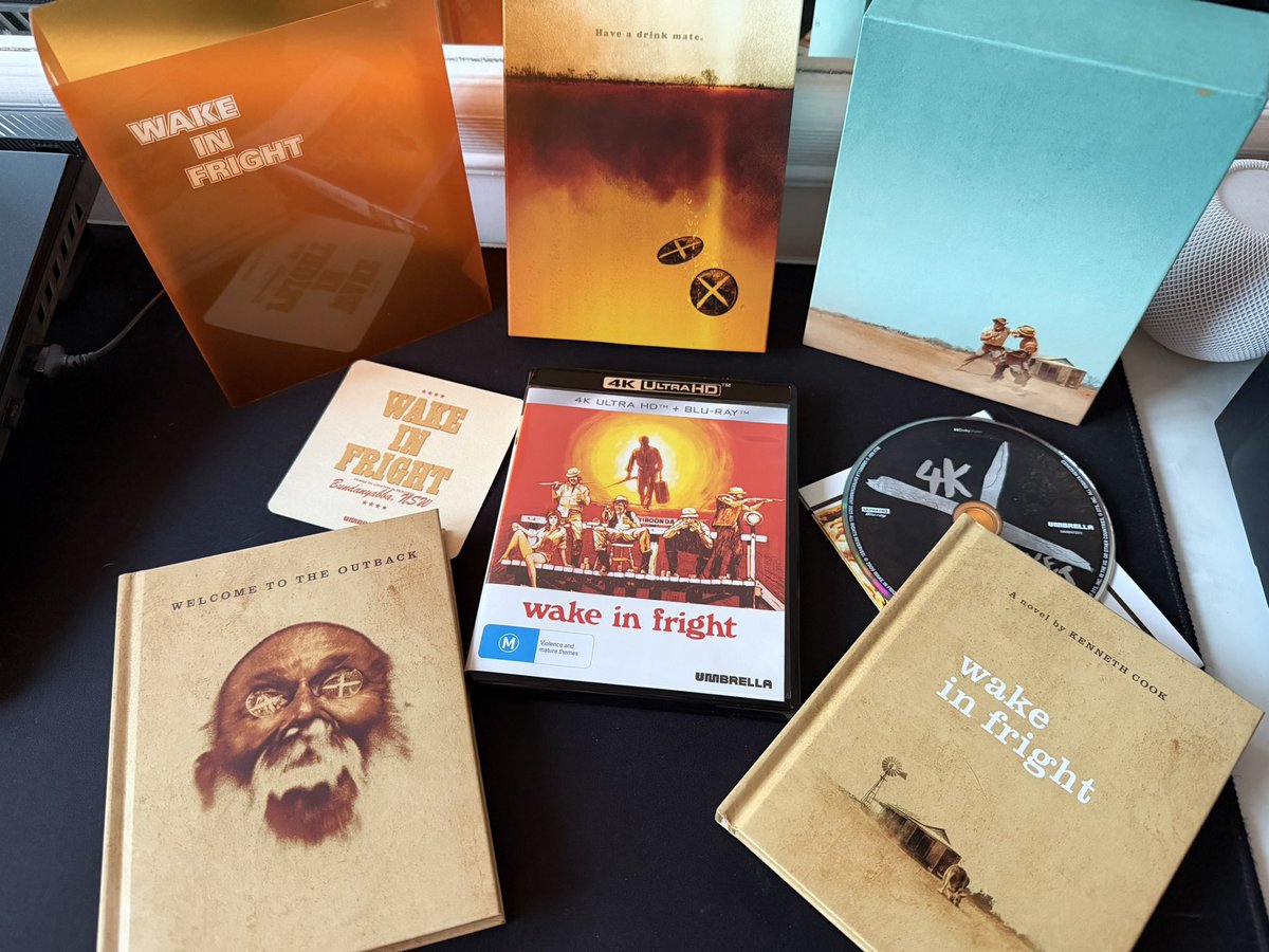 cinemarichard's tweet image. Wake in Fright is a bleak descent into hopelessness — a masterpiece.

#PhysicalMedia #4KUltraHD #FilmTwitter #WakeInFright