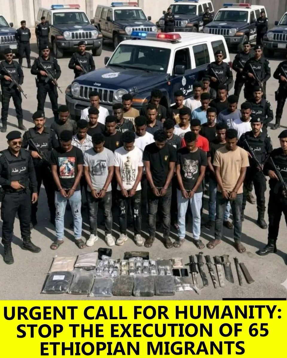 Justice4_Tigray's tweet image. ‼️ URGENT APPEAL FOR HUMANITY‼️

We urge the IC to listen. #Human lives are at risk, &amp;amp; remaining silent is unacceptable.
We appeal to the #IC , #HumanRightsCouncil ,@UNGeneva &amp;amp; #Saudi authorities HALT THE EXECUTION OF 65 ETHIOPIAN MIGRANTS 🚨
@IntlCrimCourt @UNHumanRights 
@UN