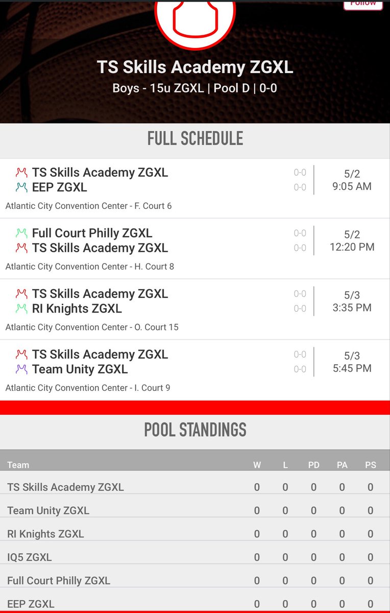tsskillsacademy's tweet photo. Our schedule for @ZeroGravityXL Session 2 has been released. Coaches, come check out this young squad of talented players in Atlantic City. 2029 w/ NO RECLASSES! #WatchUsWork https://t.co/qG6jb6PWnc