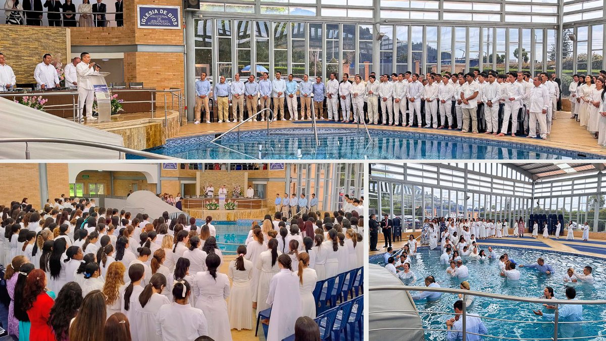 Galería de fotos: Bautismos en agua en Cota, Cundinamarca, Bogotá norte y sur – abril de 2026
idmji.org/galeria-de-fot…

Galería de fotos de los bautismos en agua realizados en el Bautisterio de Cota, Cundinamarca, Colombia, de la Iglesia de Dios Ministerial de Jesucristo