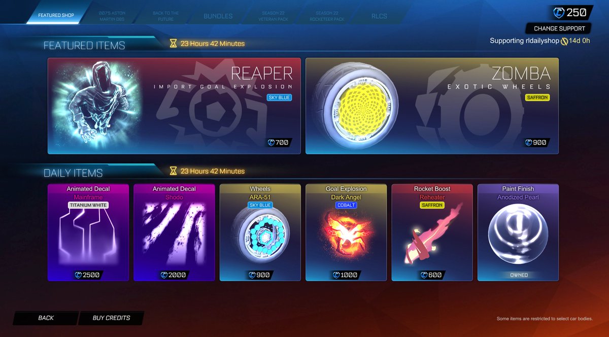 Rocket League Shop tweet media