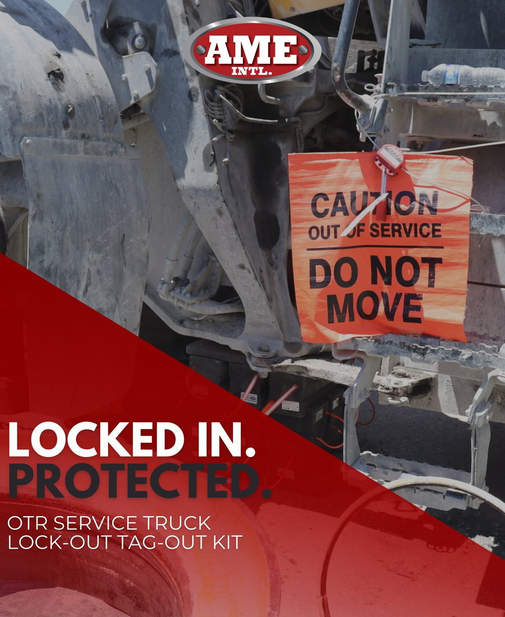 ameintl's tweet photo. Proper Lock‑Out/Tag‑Out isn’t optional, it’s essential for workplace safety. https://t.co/9RTxCCfQmB