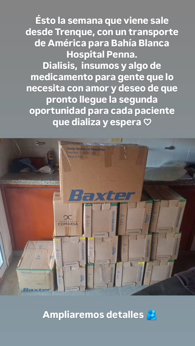 ❤️🫂
Porque recibimos mucho y dar nos hace bien.
Porque fuimos privilegiados de poder hacer el tratamiento de nuestro hijo sin que nos falte insumos, medicamentos, material de diálisis.
Por eso ayudamos y agradecemos siempre.  En lo que podamos ahi estaremos para quien necesite.