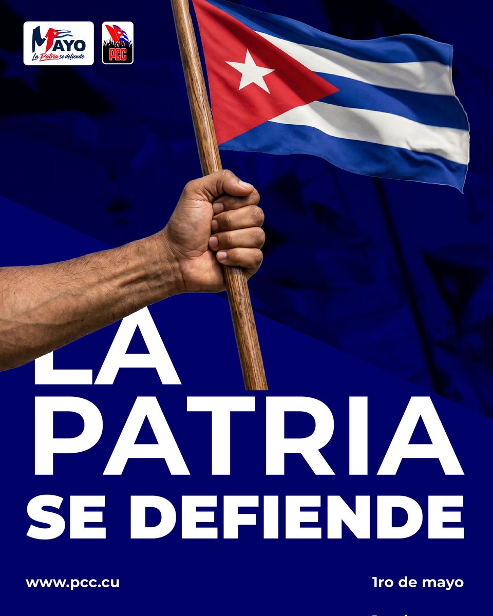 BYuniaky's tweet photo. Desde las primeras horas de este #1Mayo el pueblo de #Cuba ratificará que #LaPatriaSeDefiende https://t.co/LroXyEfZuH