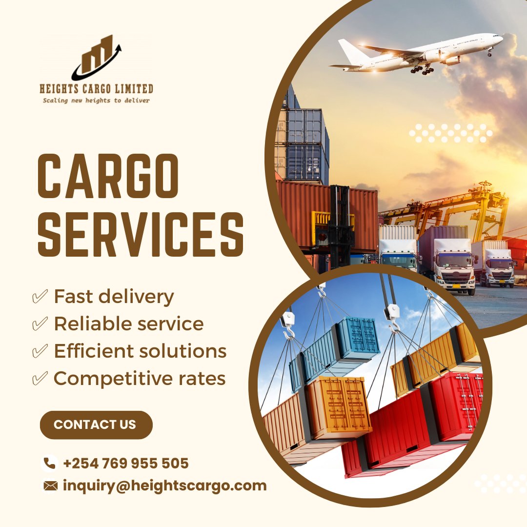 heightscargo's tweet photo. READY TO SHIP?

Don’t let logistics slow you down.

🔥 Fast shipping from UK &amp; China
🔥 Competitive rates
🔥 Reliable delivery

📦 Start your shipment TODAY

📲 WhatsApp: +254 769 955 505

Limited weekly slots available!

#ShipNow #CargoKenya #LogisticsMadeEasy https://t.co/1TusB7EYhj
