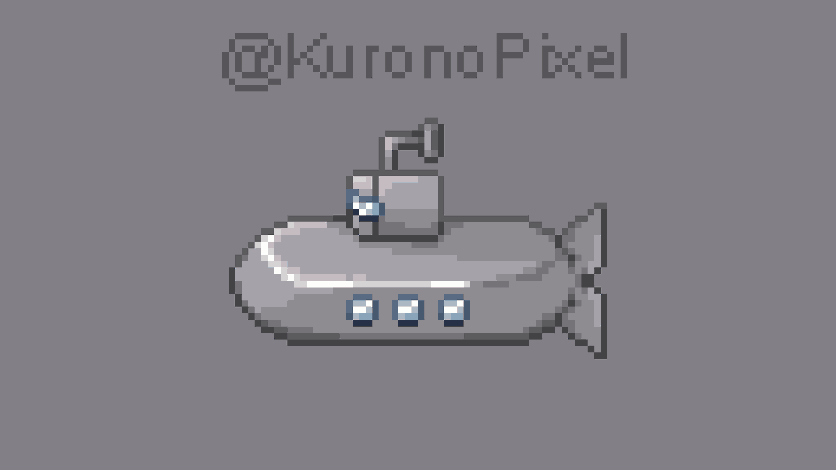 viking_pixel's tweet photo. Submarine!

I hope you like it!!

#aseprite #Pixelart #gamedev #Minecraft #Terraria #StardewValley #Submarine https://t.co/Ge2r5a0kYc