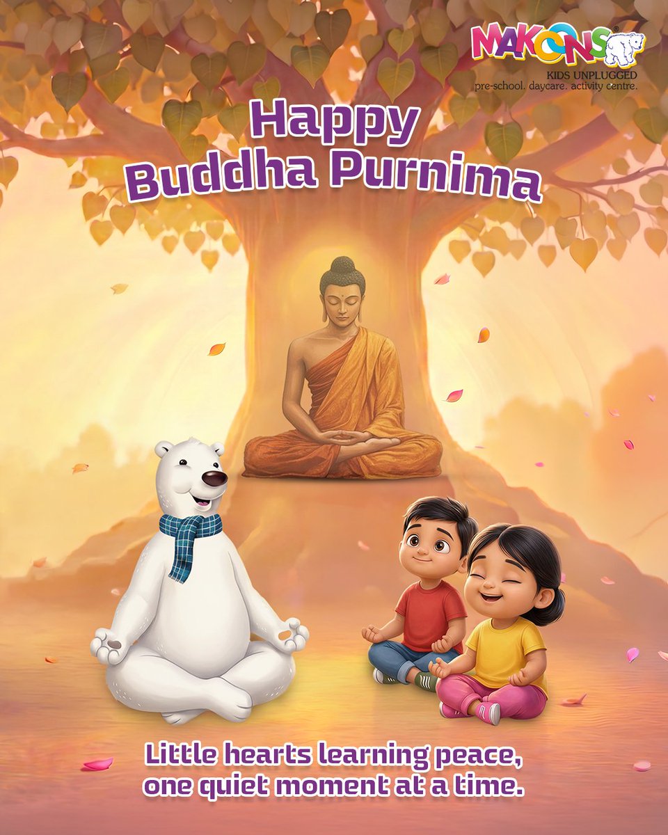 makoonsschool's tweet image. A day to reflect on peace, compassion, and the path towards mindful living🧘‍♀️🙏🏻                                                                                                                                       #BuddhaPurnima #PeacefulLiving #Mindfulness #SpiritualGrowth