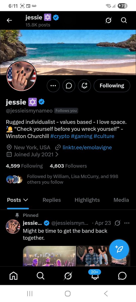 ✨️patriot Connections 🌟
<a href="/BBSoFL/">BBSoFL</a> 🇺🇲
<a href="/jessieismynameo/">jessie ✡️</a> 🇺🇲
F*R