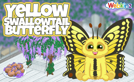 ganzestore's tweet image. A new pet has fluttered in to @webkinz World! Meet the Yellow Swallowtail Butterfly! tinyurl.com/wk-Swallowtail

#Webkinz #Classic #May