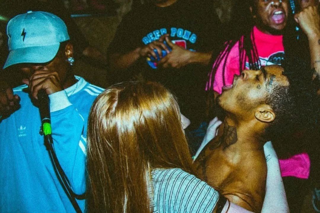 RapWikip's tweet photo. XXXTENTACION &amp; Ski Mask the Slump God performing at a show 10 years ago today (2016) https://t.co/F9HHZrZDgt