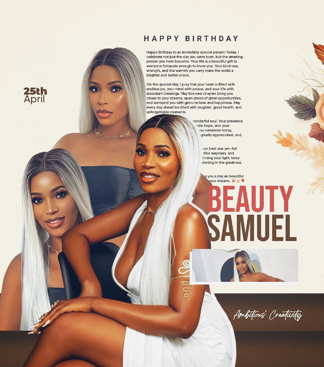 AmbiCreative02's tweet photo. Latest Birthday flyer... 🎊🎉 https://t.co/VarwTFnq8e