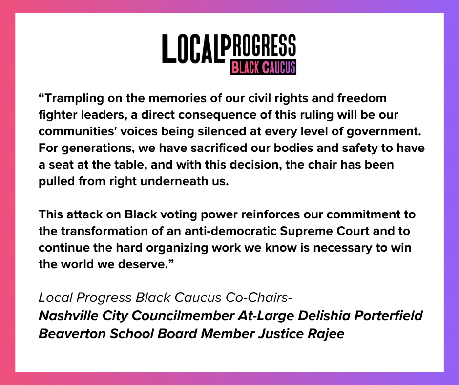 Local Progress tweet media