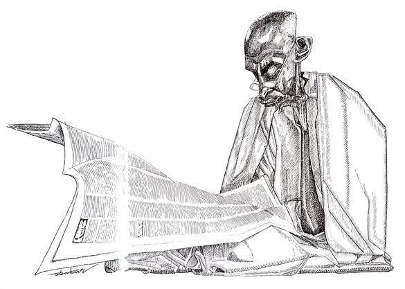 TheNehruBlog's tweet image. ज्यों ज्यों मैं विचार करता हूँ; अपने अतीत पर दृष्टि डालता हूँ, त्यों त्यों अपनी अल्पता मुझे साफ़ दिखाई देती है। 
-महात्मा गांधी 
#gandhi #गांधी 
Image: @PamarthyShankar 
Image Courtesy: @omthanvi